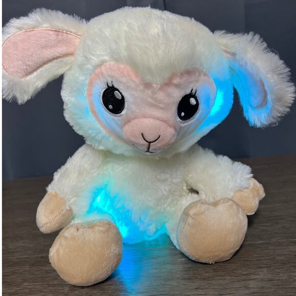Lullabrites Musical Light‎ Up Bedtime Sitting Lamb Plush - Picture 1 of 6